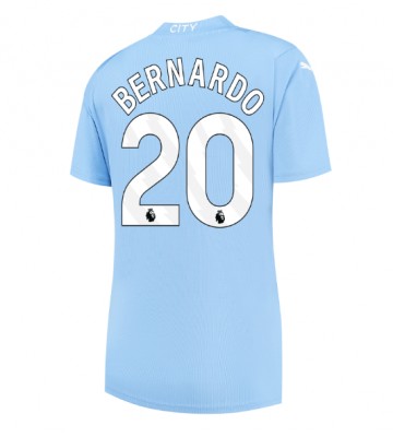 Manchester City Bernardo Silva #20 Replica Home Stadium Shirt for Women 2023-24 Short Sleeve